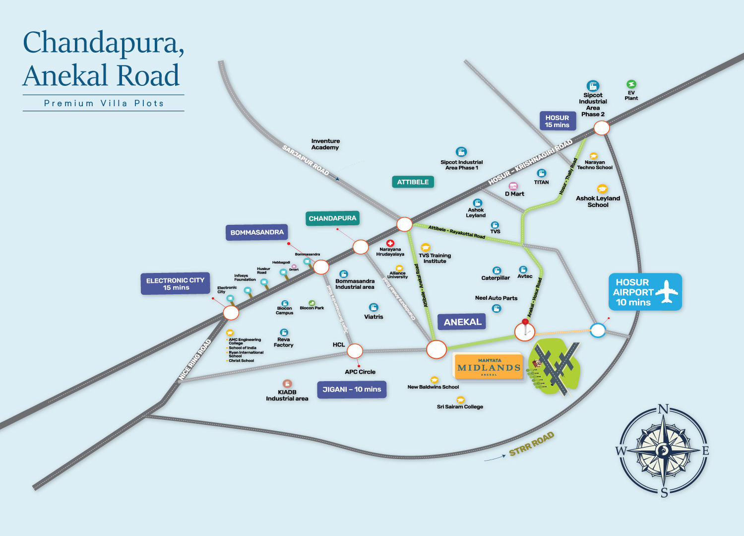 Manyata MidlandsLocation has excellent connectivity to all parts of bangalore